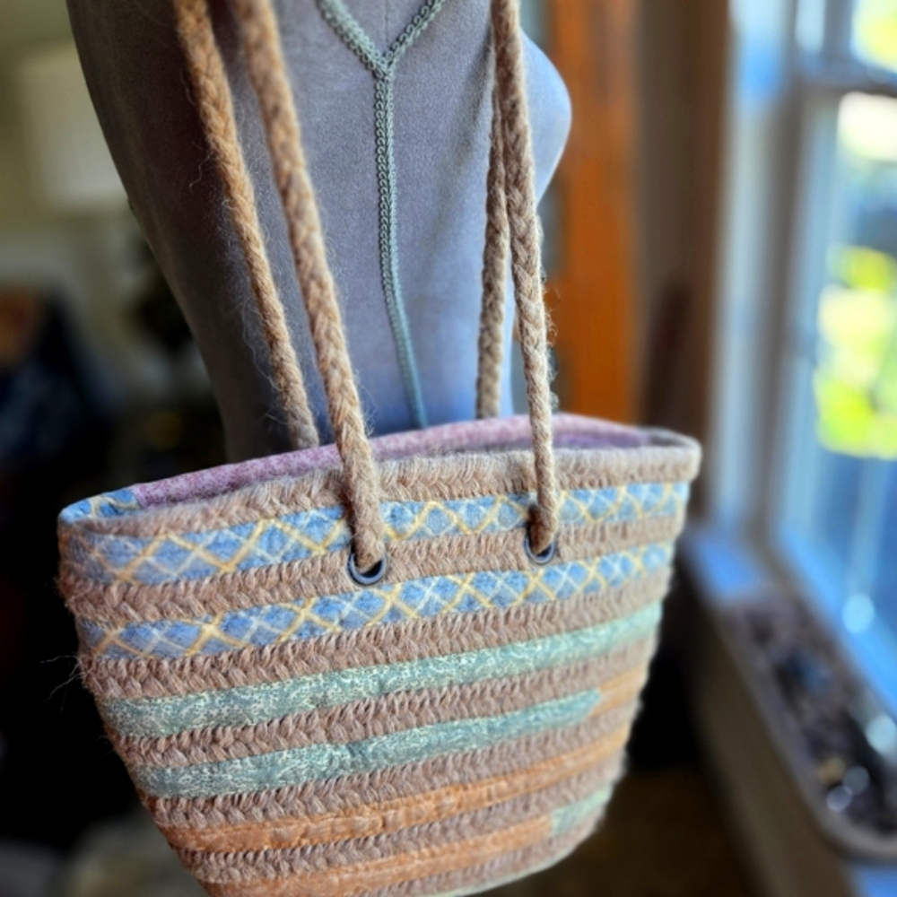 Alpaca Handcrafted Multicolor Woven Tote Bag
